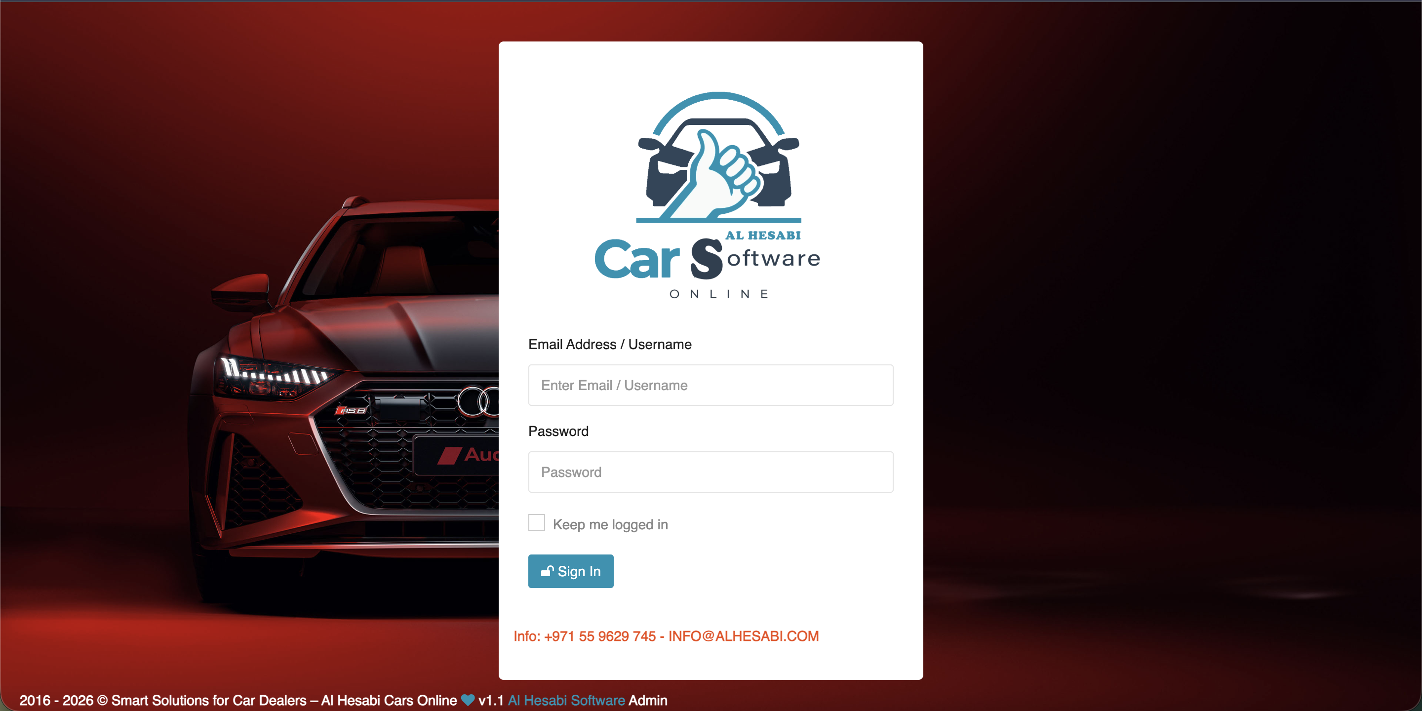 Customer portal login